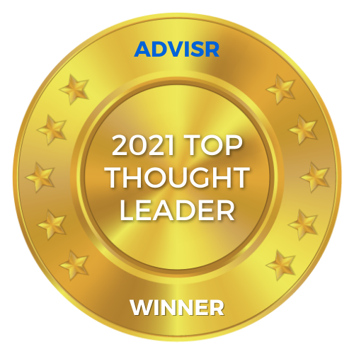 2021 Advisr business insurance broker top thought leader award
