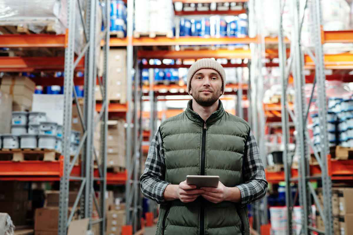 business insurance - man in warehouse